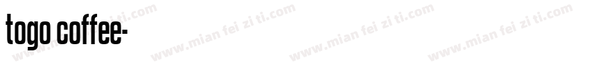 togo coffee字体转换